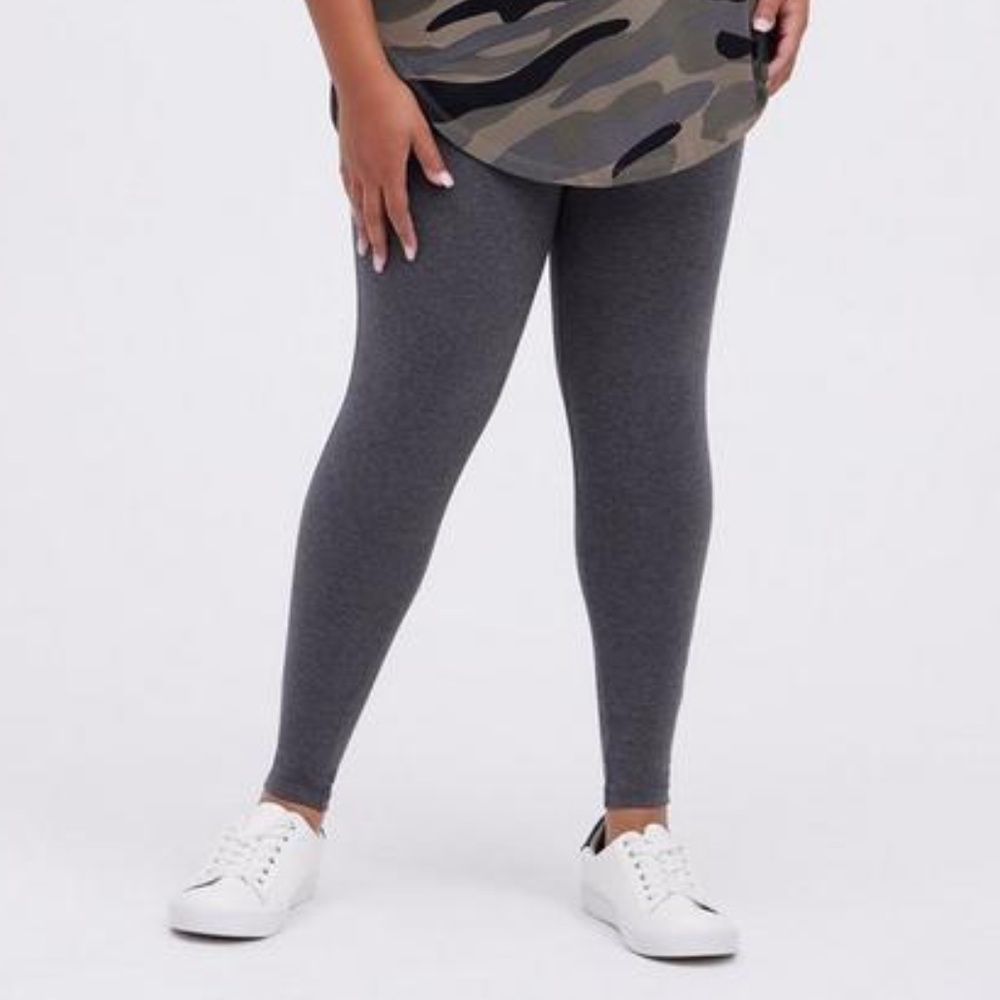 TORRID - Full Length Leggings Signature Waist Premium in Charcoal Heather - sz 1